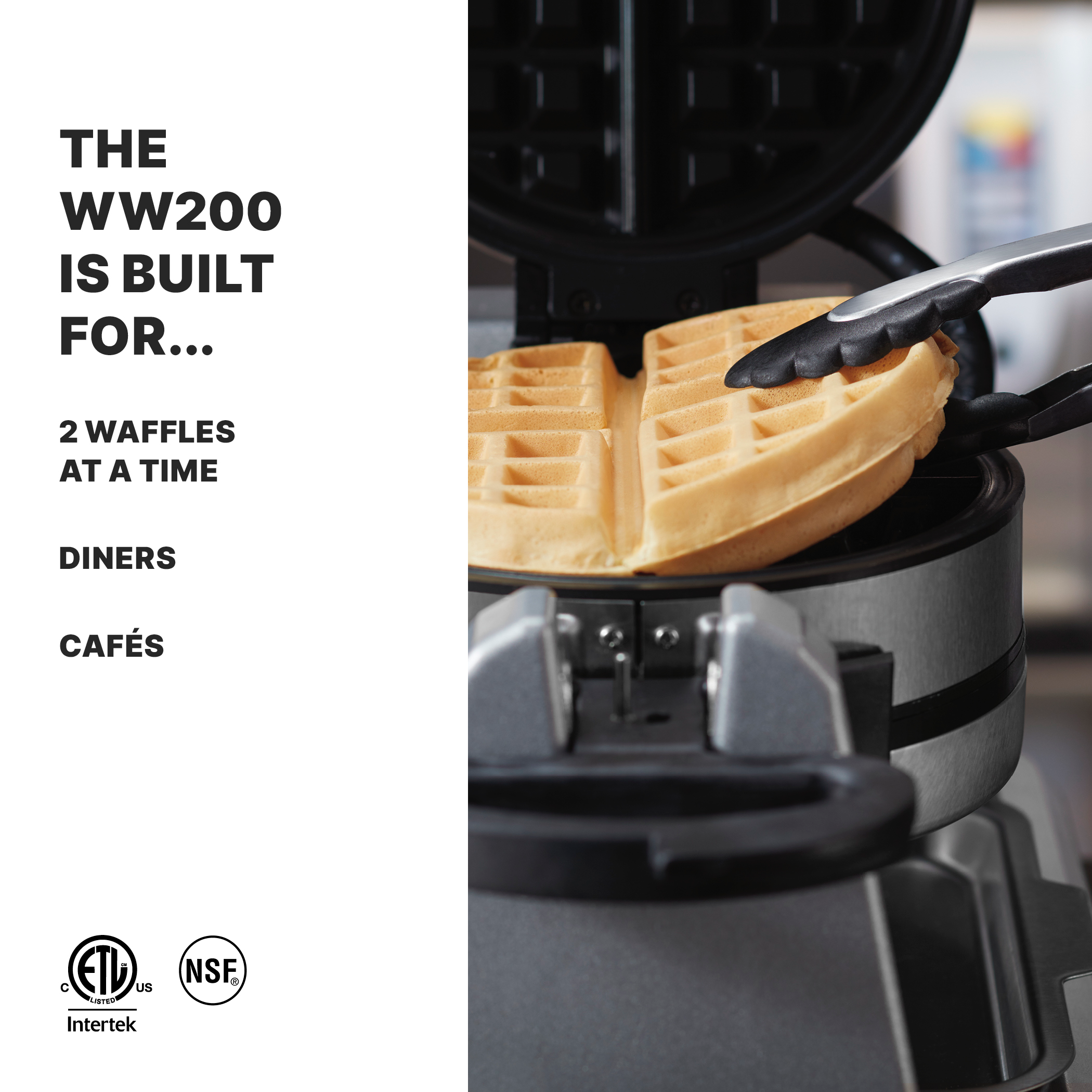 Double Belgian Waffle Maker
